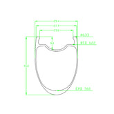 40mm-23mm Felgensatz
